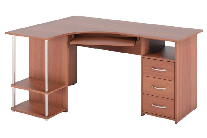 Стол компьютерный С-237 (лдсп, лдсп-яблоня локарно,  яблоня локарно, яблоня локарно (Компасс) ) Стол компьютерный С-237 (лдсп, лдсп-яблоня локарно,  яблоня локарно, яблоня локарно (Компасс) )