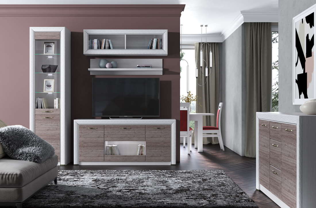 Фото Тумба RTV 1V2D1S Оливия (Olivia) в Крыму по цене 18 710 ₽ от производителя Анрэкс, код товара 2000002191513 шт Фото Тумба RTV 1V2D1S Оливия (Olivia) от производителя Анрэкс в Крыму по цене 18 710 ₽