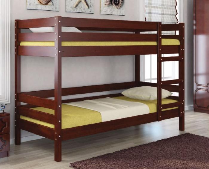 Кровать 2-х ярусная Джуниор (СМ 90х200) с основаниями под матрасы ( 90х200 , дерево , орех , без подъемного мех. , без ящиков , без матраса (Браво-мебель) ) Кровать 2-х ярусная Джуниор (СМ 90х200) с основаниями под матрасы ( 90х200 , дерево , орех , без подъемного мех. , без ящиков , без матраса (Браво-мебель) )