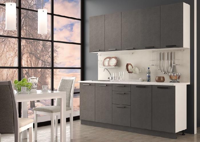 Кухня Фиджи шкаф навесной А-50 (белый, крафт,(Леко))