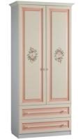 Шкаф Алиса (97) двухдверный с ящиками  (белый, крем,(Мебельсон)) в Крыму от производителя 