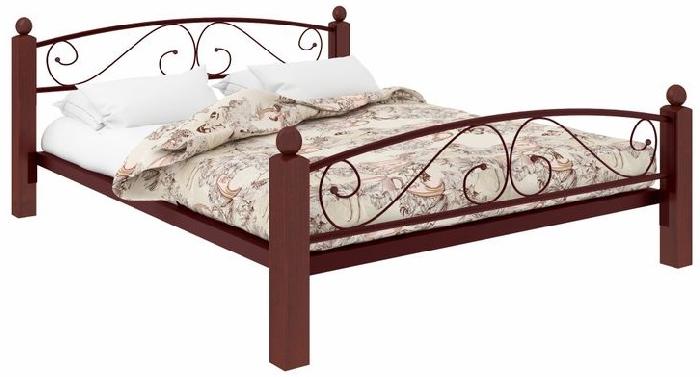 Кровать двуспальная Вероника Lux Plus (СМ 140х200) трубка металл ( 140х200 , металл/дерево , медная шагрень , без подъемного мех. , без ящиков , без матраса (Милсон) ) Кровать двуспальная Вероника Lux Plus (СМ 140х200) трубка металл ( 140х200 , металл/дерево , медная шагрень , без подъемного мех. , без ящиков , без матраса (Милсон) )