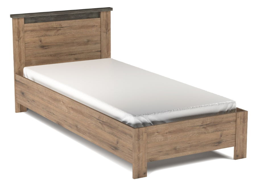 Фото Кровать односпальная Денвер (СМ 90х200) без основания в Крыму по цене 10 560 ₽ от производителя СБК, код товара 2000001917732 шт Фото Кровать односпальная Денвер (СМ 90х200) без основания от производителя СБК в Крыму по цене 10 560 ₽