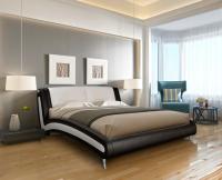 Кровать двуспальная Beatriche (СМ 180х200) с основанием ( 180х200 , 1 кат. ткани , ЛДСП/ткань , в ассортименте , без подъемного мех. , без ящиков , без матраса (Вега) ) в Крыму от производителя 