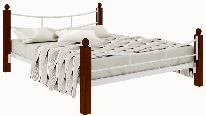 Фото Кровать двуспальная София Lux Plus (СМ 180х200) трубка металл в Крыму по цене 22 140 ₽ от производителя Милсон, код товара 2000002059295, 2000002059301, 2000002059318, 2000002059325, 2000002059332, 2000002059349, 2000002059356 шт Фото Кровать двуспальная София Lux Plus (СМ 180х200) трубка металл от производителя Милсон в Крыму по цене 22 140 ₽