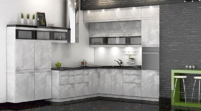 Кухня Бронкс шкаф навесной А-61 (белый, доломит,(Леко)) Кухня Бронкс шкаф навесной А-61 (белый, доломит,(Леко))