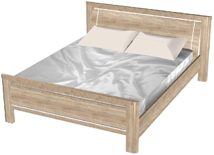 Кровать двуспальная Магнолия (СМ 160х200) без основания ( 160х200 , ЛДСП/МДФ , дуб бардолино , без подъемного мех. , без ящиков , без матраса (СБК) ) Кровать двуспальная Магнолия (СМ 160х200) без основания ( 160х200 , ЛДСП/МДФ , дуб бардолино , без подъемного мех. , без ящиков , без матраса (СБК) )