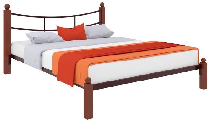 Кровать двуспальная София Lux (СМ 180х200) трубка металл ( 180х200 , металл/дерево , медная шагрень , без подъемного мех. , без ящиков , без матраса (Милсон) ) Кровать двуспальная София Lux (СМ 180х200) трубка металл ( 180х200 , металл/дерево , медная шагрень , без подъемного мех. , без ящиков , без матраса (Милсон) )