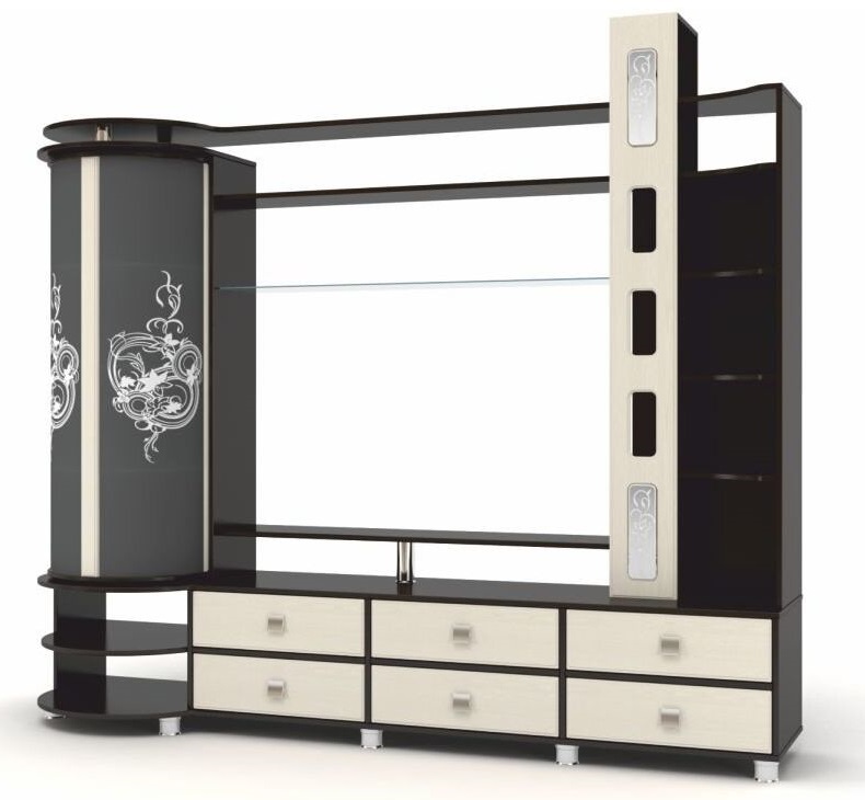 Фото Мини-стенка ТВ Палермо в Крыму по цене 34 190 ₽ от производителя Браво-мебель, код товара 2000001547663, 2000001547670 шт Фото Мини-стенка ТВ Палермо от производителя Браво-мебель в Крыму по цене 34 190 ₽