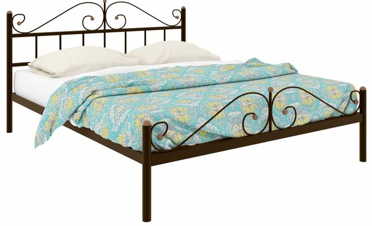 Фото Кровать двуспальная Диана Plus (СМ 180х200) трубка металл в Крыму по цене 14 450 ₽ от производителя Милсон, код товара 2000002049166, 2000002049173, 2000002049180, 2000002049197, 2000002049203, 2000002049210, 2000002049227 шт Фото Кровать двуспальная Диана Plus (СМ 180х200) трубка металл от производителя Милсон в Крыму по цене 14 450 ₽