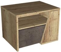 Тумба прикроватная Стреза (дуб галифакс натуральный, дуб галифакс натуральный-бетон чикаго темно-серый (СБК) ) в Крыму от производителя 