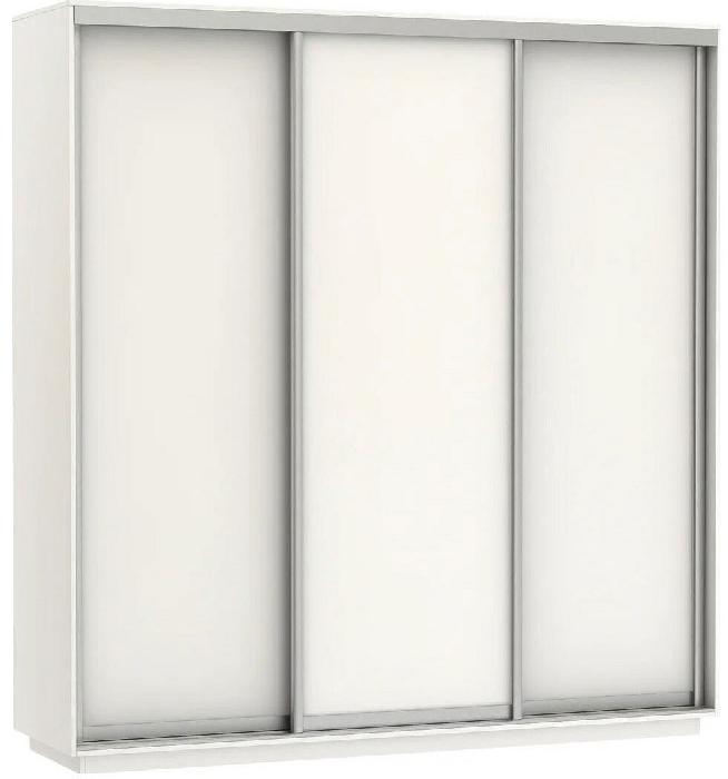Шкаф-купе Экспресс Трио Элемент (1,8х0,6х2,4 - 3 двери) (Материал дверей:лдсп, цвет дверей:белый снег, цвет каркаса:белый снег (Мебельная компания Е1) )