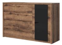 Комод-1D4S typ 47 Indira (дуб monastery-черный (Helvetia) ) в Крыму от производителя 