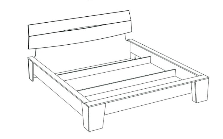 Фото Кровать двуспальная Стреза NEW (СМ 180х200) без основания в Крыму по цене 8 460 ₽ от производителя СБК, код товара 2000001489567 шт Фото Кровать двуспальная Стреза NEW (СМ 180х200) без основания от производителя СБК в Крыму по цене 8 460 ₽
