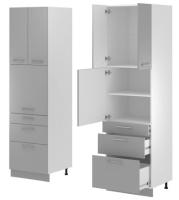 Кухня Монс пенал ПСВ-63 (белый, графит,(Леко)) в Крыму от производителя в интернет магазине Планета Комфорта Кухня Монс пенал ПСВ-63 (белый, графит,(Леко)) в Крыму от производителя