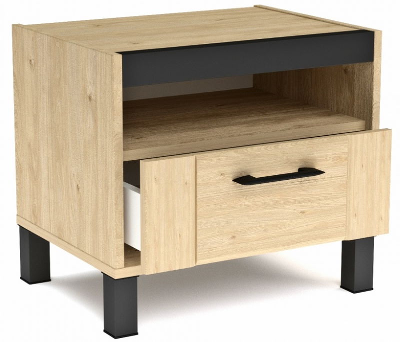 Фото Тумба прикроватная Бостон в Крыму по цене 3 420 ₽ от производителя СБК, код товара 2000001646861 шт Фото Тумба прикроватная Бостон от производителя СБК в Крыму по цене 3 420 ₽