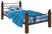 Фото derevyannye-krovati кровать односпальная милана lux plus (см 90х190) трубка металл производитель Милсон
