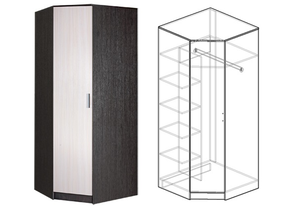 Фото Шкаф Светлана (86) угловой в Крыму по цене 15 150 ₽ от производителя Мебель Маркет, код товара 2000001541012, 2000001541029 шт Фото Шкаф Светлана (86) угловой от производителя Мебель Маркет в Крыму по цене 15 150 ₽