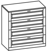 Фото mebel-dlya-gostinits комод виктория 4 ящика производитель Ставрополь Мебель