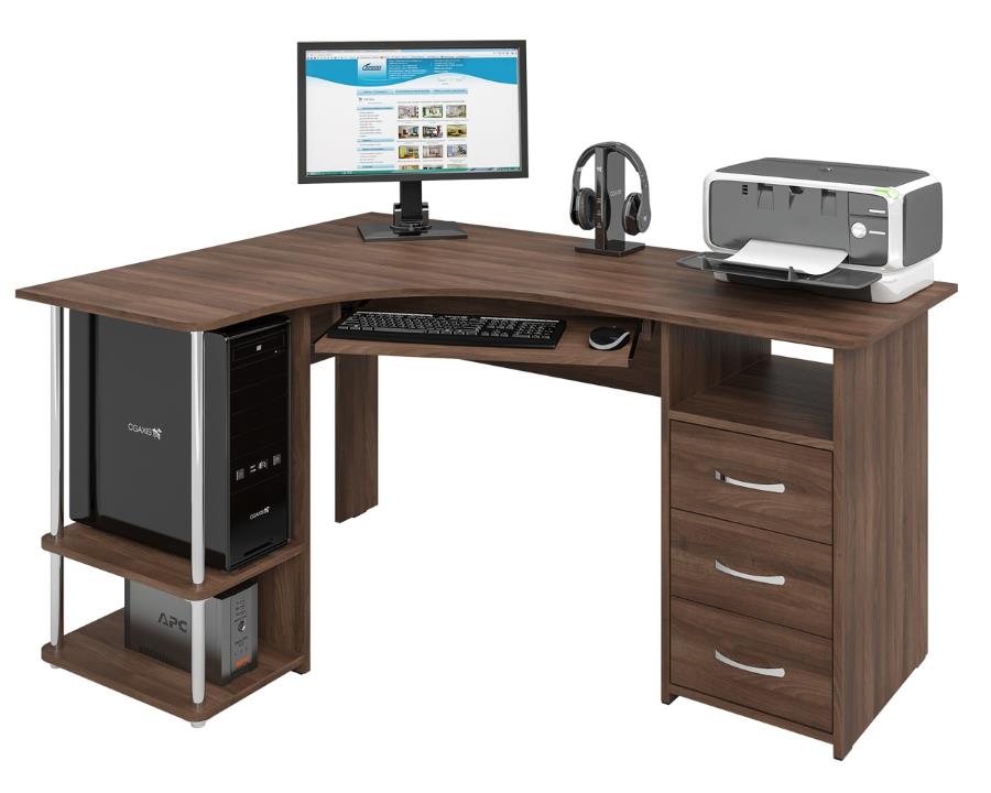 Фото Стол компьютерный С-237 в Крыму по цене 17 930 ₽ от производителя Компасс, код товара 2000001239995, 2000001240007, 2000001240014, 2000001240021 шт Фото Стол компьютерный С-237 от производителя Компасс в Крыму по цене 17 930 ₽