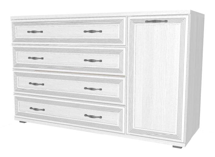 Тумба-комод комбинированный Карина ТБ-1016 (снежный ясень (Лером) ) Тумба-комод комбинированный Карина ТБ-1016 (снежный ясень (Лером) )