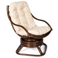 Фото mebel-iz-rotanga кресло вращающееся cozy с матрасом (650х830хh1030)   производитель Tetchair