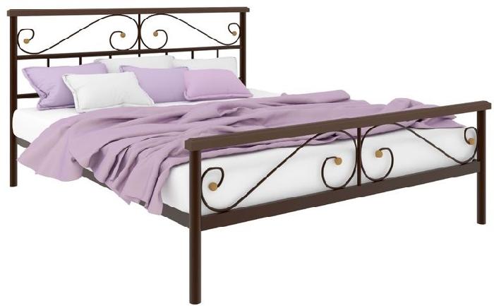 Кровать двуспальная Эсмеральда Plus (СМ 140х200) трубка металл ( 140х200 , металл , медная шагрень , без подъемного мех. , без ящиков , без матраса (Милсон) ) Кровать двуспальная Эсмеральда Plus (СМ 140х200) трубка металл ( 140х200 , металл , медная шагрень , без подъемного мех. , без ящиков , без матраса (Милсон) )