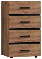 Комод Натура (Nature)-45 (дуб табачный craft-черный (Глазов) ) в Крыму от производителя в интернет магазине Планета Комфорта Комод Натура (Nature)-45 (дуб табачный craft-черный (Глазов) ) в Крыму от производителя