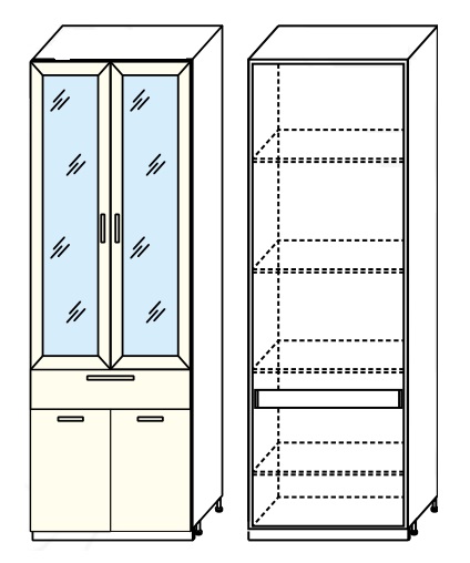 Фото Кухня Диана-4 (ЛДСП) шкаф 800 (ШП-2) в Крыму по цене 11 530 ₽ от производителя Фант-мебель, код товара 2000002089025, 2000002089032, 2000002089049, 2000002089056, 2000002089063, 2000002089070 шт Фото Кухня Диана-4 (ЛДСП) шкаф 800 (ШП-2) от производителя Фант-мебель в Крыму по цене 11 530 ₽