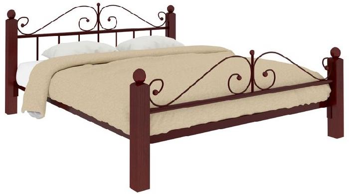 Кровать двуспальная Диана Lux Plus (СМ 180х200) трубка металл ( 180х200 , металл/дерево , медная шагрень , без подъемного мех. , без ящиков , без матраса (Милсон) ) Кровать двуспальная Диана Lux Plus (СМ 180х200) трубка металл ( 180х200 , металл/дерево , медная шагрень , без подъемного мех. , без ящиков , без матраса (Милсон) )