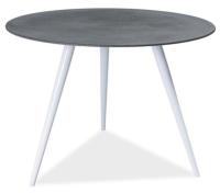 Стол обеденный Signal Evita (металл, стекло-серый,  белый (Signal) ) в Крыму от производителя 