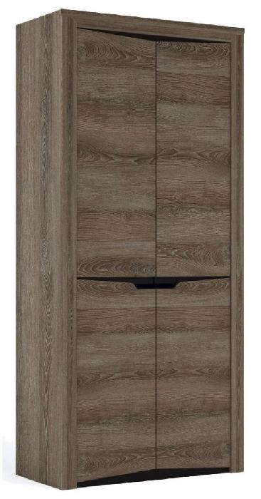 Шкаф Гарда (107) двухдверный (ясень таормина-белая шагрень, ясень таормина,(СБК)) Шкаф Гарда (107) двухдверный (ясень таормина-белая шагрень, ясень таормина,(СБК))