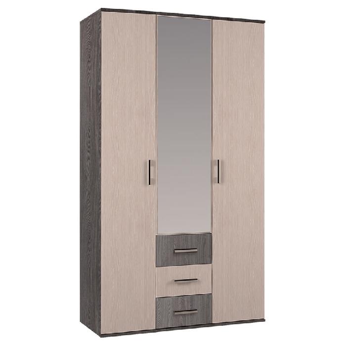 Шкаф Белла (120) трехдверный  (ясень шимо , ясень шимо-дуб атланта,(БТС)) Шкаф Белла (120) трехдверный  (ясень шимо , ясень шимо-дуб атланта,(БТС))