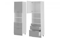 Кухня Бронкс пенал П-63 (белый, бетон,(Леко)) в Крыму от производителя в интернет магазине Планета Комфорта Кухня Бронкс пенал П-63 (белый, бетон,(Леко)) в Крыму от производителя