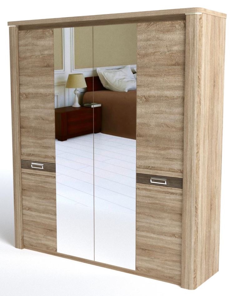 Фото Шкаф Магнолия (205) четырехдверный в Крыму по цене 43 150 ₽ от производителя СБК, код товара 2000001545669, 2000001545676 шт Фото Шкаф Магнолия (205) четырехдверный от производителя СБК в Крыму по цене 43 150 ₽