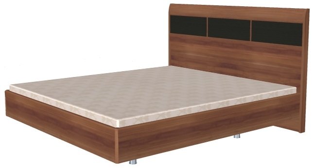 Кровать двуспальная Мелисса КР-2804 (СМ 180х200) с ламельным основанием ( 180х200 , ЛДСП/МДФ , слива валлис комбинированный , без подъемного мех. , без ящиков , без матраса (Лером) ) Кровать двуспальная Мелисса КР-2804 (СМ 180х200) с ламельным основанием ( 180х200 , ЛДСП/МДФ , слива валлис комбинированный , без подъемного мех. , без ящиков , без матраса (Лером) )