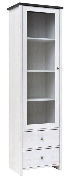 Фото Шкаф-витрина Порто REG1W2S в Крыму по цене 19 490 ₽ от производителя Black Red White (БРВ), код товара 2000002188872 шт Фото Шкаф-витрина Порто REG1W2S от производителя Black Red White (БРВ) в Крыму по цене 19 490 ₽