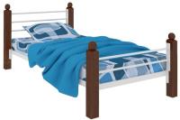 Кровать односпальная Милана Lux Plus (СМ 120х200) трубка металл в интернет магазине Планета Комфорта Фото derevyannye-krovati кровать односпальная милана lux plus (см 120х200) трубка металл производитель Милсон