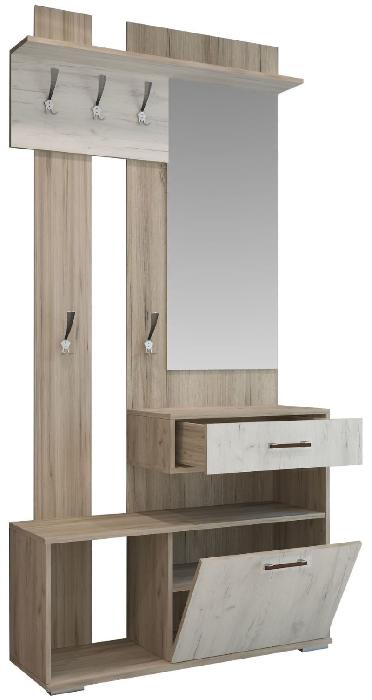 Прихожая Смарт 2 (Цвет корпуса:кантри, цвет фасада:прованс (Горизонт) ) Прихожая Смарт 2 (Цвет корпуса:кантри, цвет фасада:прованс (Горизонт) )