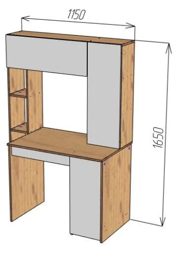 Фото Стол компьютерный СК-64  в Крыму по цене 8 860 ₽ от производителя Пирамида, код товара 2000002629665, 2000002629672 шт Фото Стол компьютерный СК-64  от производителя Пирамида в Крыму по цене 8 860 ₽