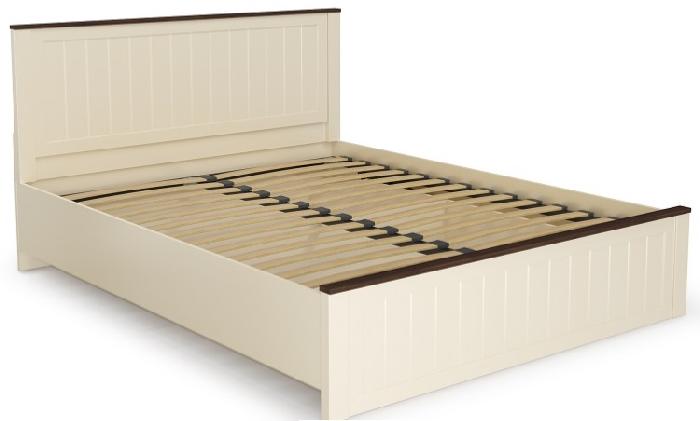 Кровать двуспальная Прованс 37.24-02 (СМ 160х200) с ортопедическим основанием ( 160х200 , ЛДСП , бежевый-дуб кальяри , без подъемного мех. , без ящиков , без матраса (Олмеко) ) Кровать двуспальная Прованс 37.24-02 (СМ 160х200) с ортопедическим основанием ( 160х200 , ЛДСП , бежевый-дуб кальяри , без подъемного мех. , без ящиков , без матраса (Олмеко) )