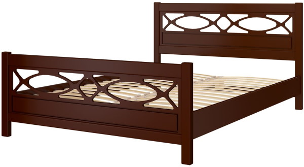 Фото Кровать двуспальная Лоренса (СМ 160х200) без основания с универсальными царгами от производителя Браво-мебель в Крыму по цене 19 500 ₽