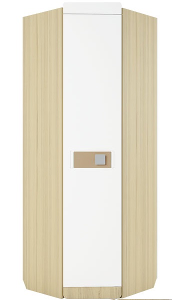 Шкаф Стиль 3 (70) угловой (туя светлая, белый глянец-кофе с молоком глянец,(Аквилон)) Шкаф Стиль 3 (70) угловой (туя светлая, белый глянец-кофе с молоком глянец,(Аквилон))