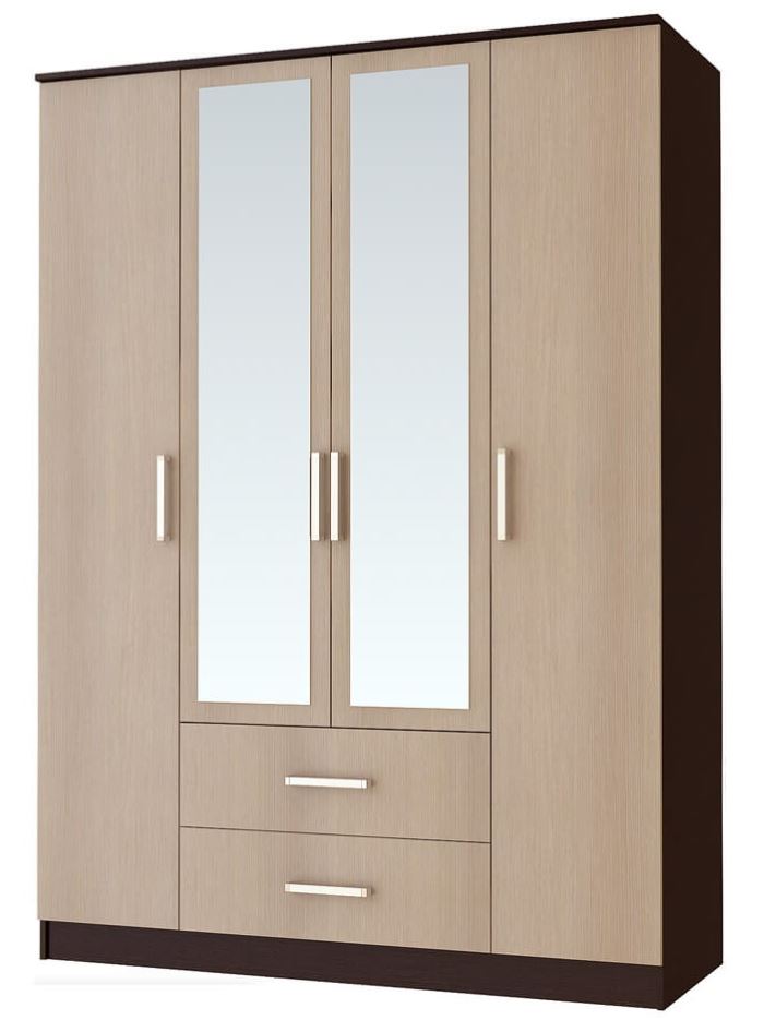 Фото Шкаф Фиеста (160) четырехдверный в Крыму по цене 15 590 ₽ от производителя БТС, код товара 2000001539521 шт Фото Шкаф Фиеста (160) четырехдверный от производителя БТС  в Крыму по цене 15 590 ₽