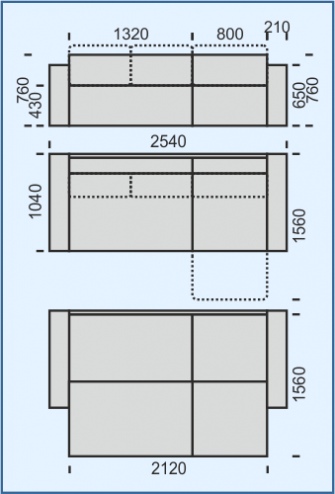 Фото Диван угловой Тай 7-образный от производителя НТКО в Крыму по цене 67 550 ₽