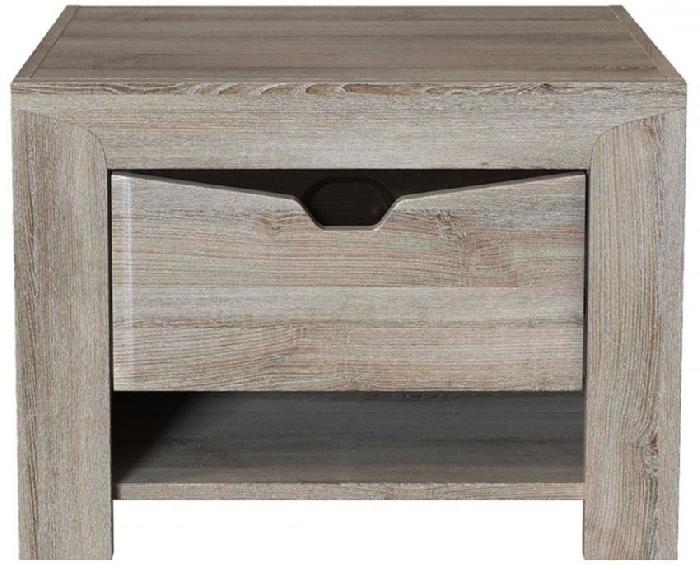 Тумба прикроватная Гарда (СБК) (ясень таормина-белая шагрень, дуб сонома темный (СБК) ) Тумба прикроватная Гарда (СБК) (ясень таормина-белая шагрень, дуб сонома темный (СБК) )