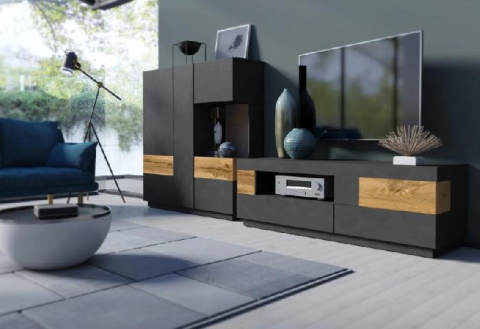 Стенка typ 16 Silke (matera, matera-дуб wotan,(Helvetia)) Стенка typ 16 Silke (matera, matera-дуб wotan,(Helvetia))