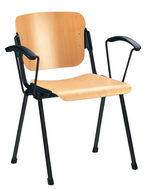 Фото Стул для посетителя Эра (Era) wood arm (крашенный) от производителя Новый стиль в Крыму по цене 4 490 ₽